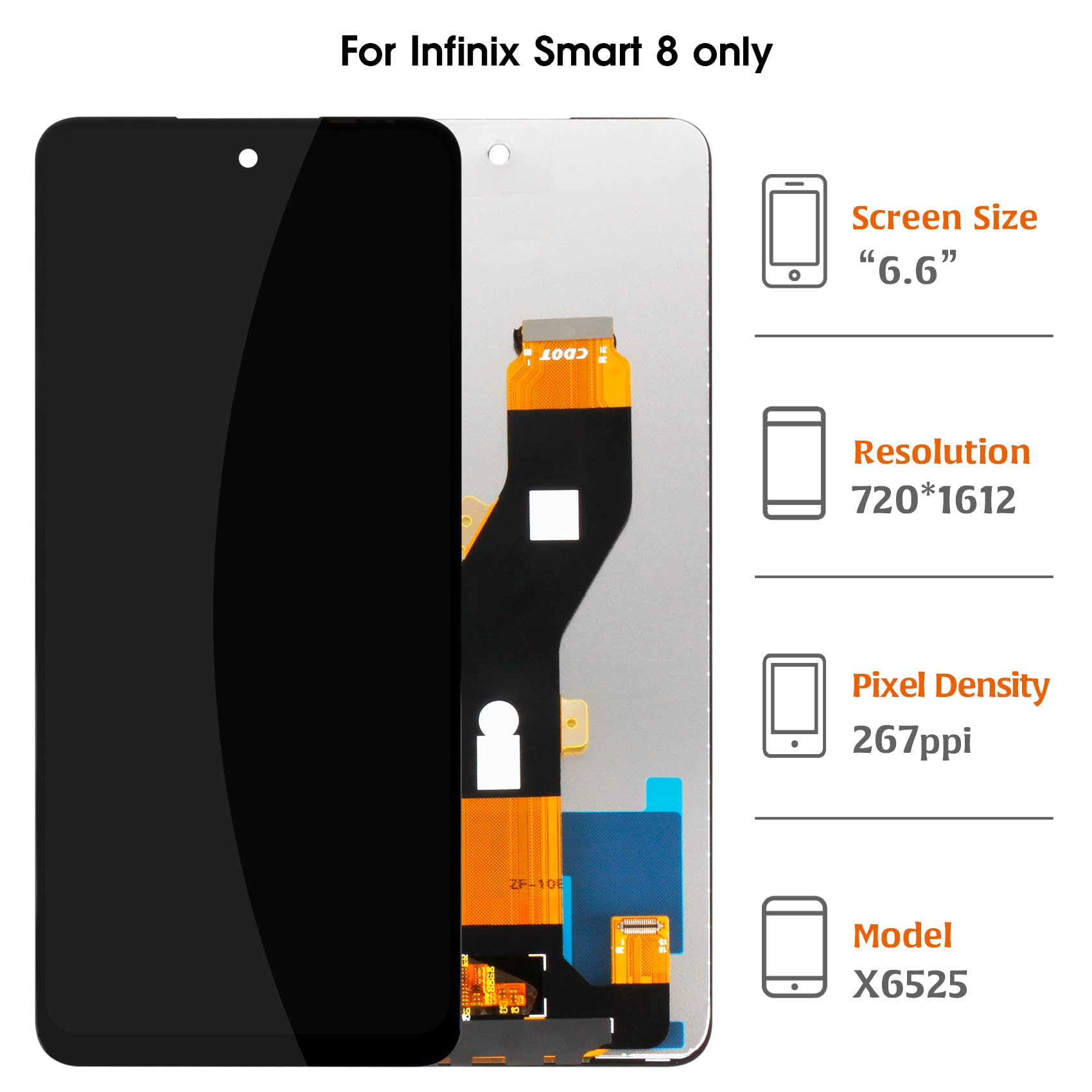 Amazon.co.jp: A-MIND OEM スクリーン 交換用 Infinix Smart 8 16.8 cm